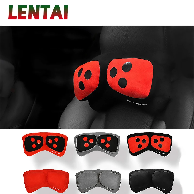 LENTAI 1PC Car Seat Massage Pillow Head Neck Pad For Mercedes W205 W203 W211 Volvo XC90 S60 XC60 S80 V40 Alfa Romeo 159 156