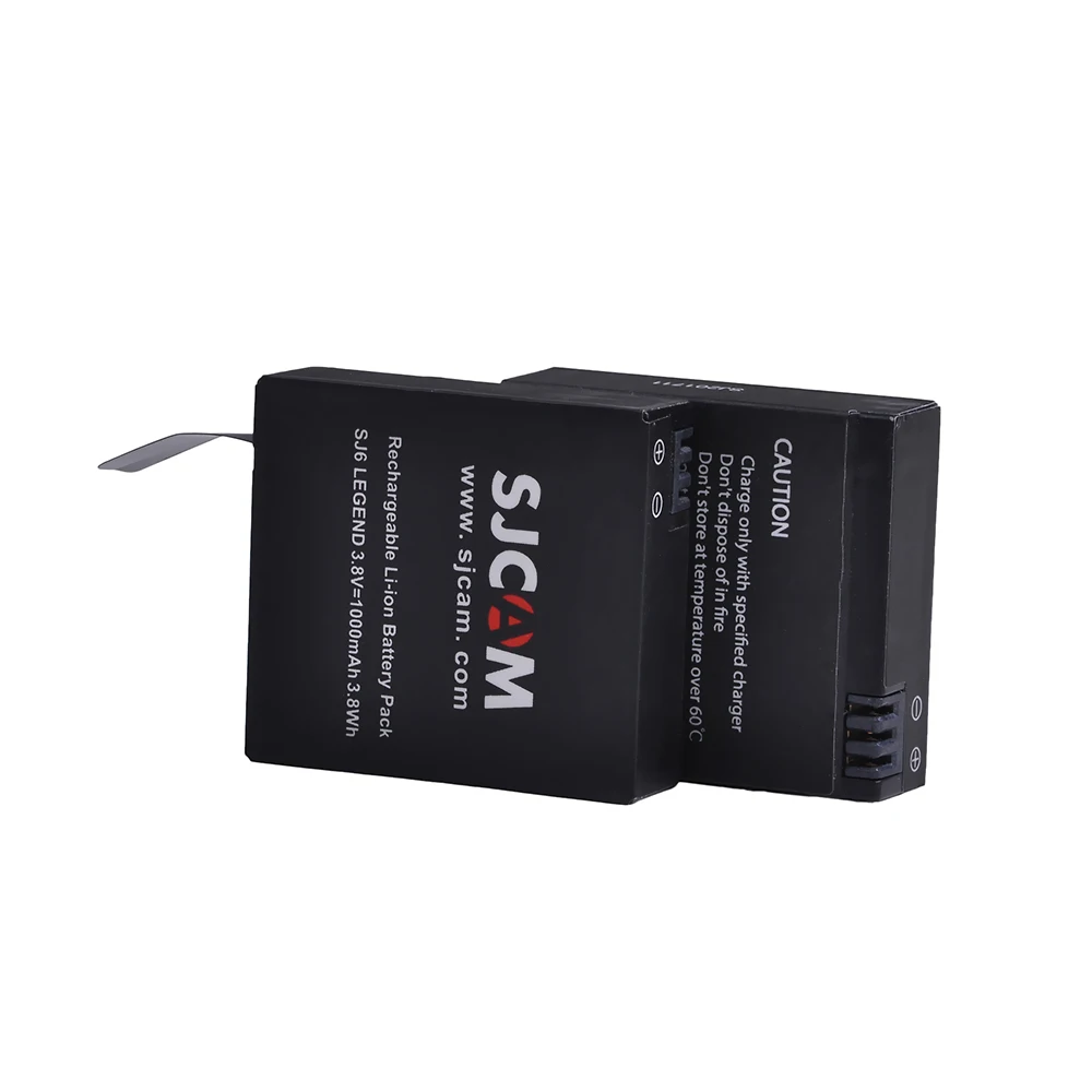 PowerTrust 2 sztuk 3.8V 1000mAh oryginalny SJCAM SJ6 legenda bateria do SJ6 legenda SJ6 legenda sportów lotniczych kamera DV