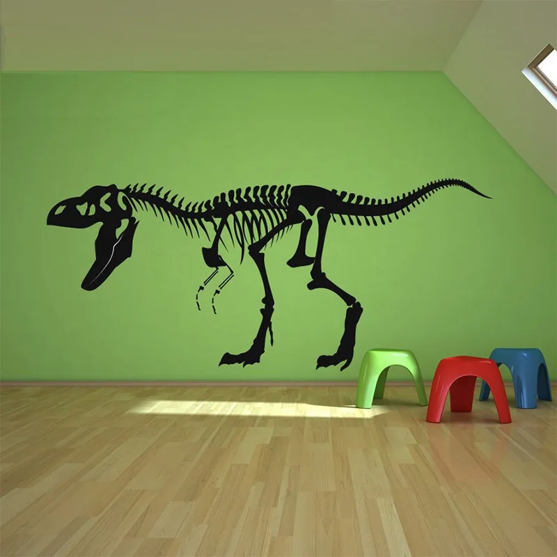 

Skull Fossil Dinosaur Sticker Vinyl Art Can Be Transferred, Living Room Wall Stickers Room Decoration Fashion Home Decor Decal