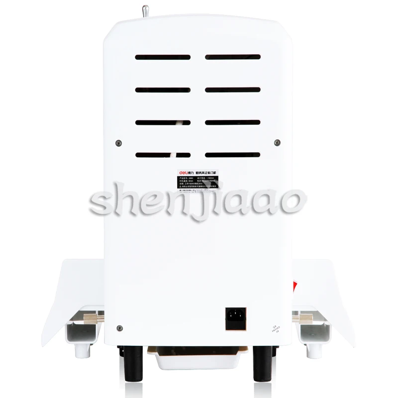 Picture 5: Automatic electric binding machine desktop tube binding machine financial binder 50mm Thickness office equipment  1 pc