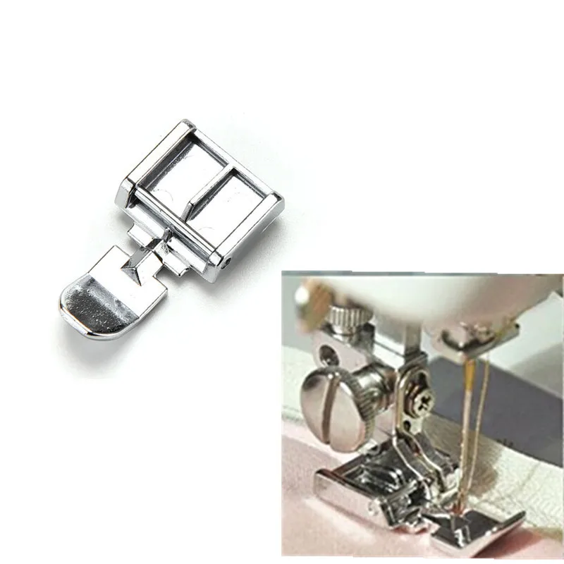 

Hot sell 1PC Single Sides Metal Zipper Presser Foot Feet For Household Snap-on Sewing Machine Brother Singer Janome 5BB5595
