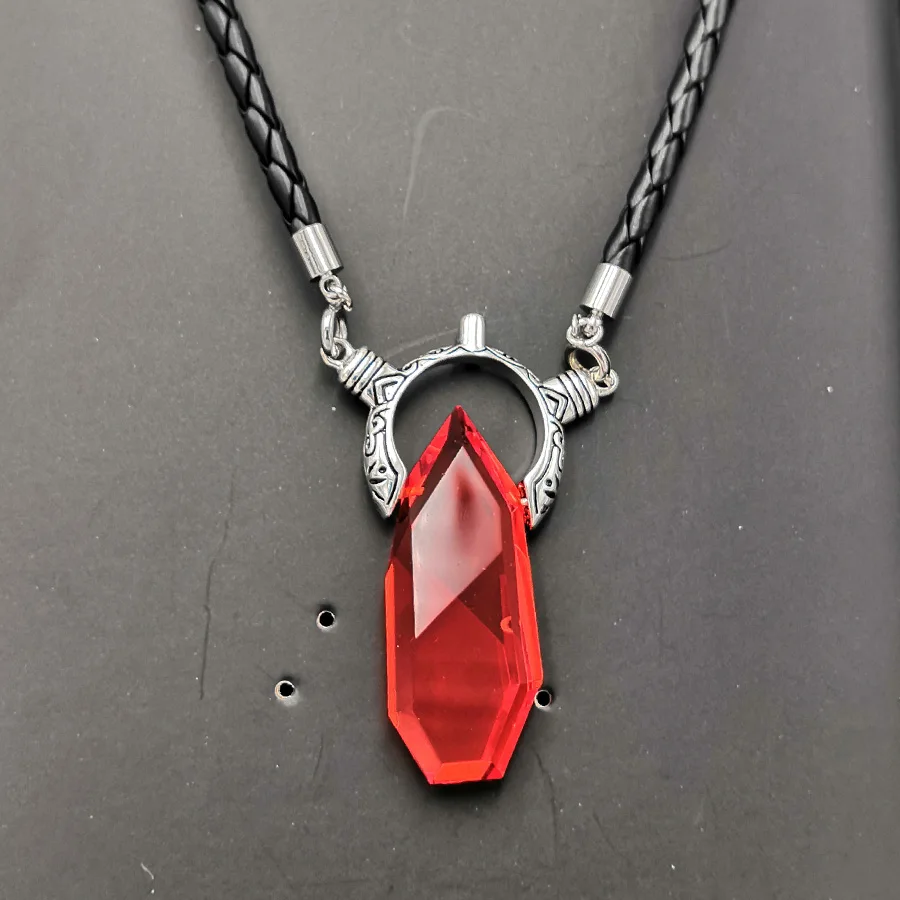 DMC Dante Vergil Crystal Pendant Necklace Men Jewelry Valentine's Day Gift For Boys Boyfriend