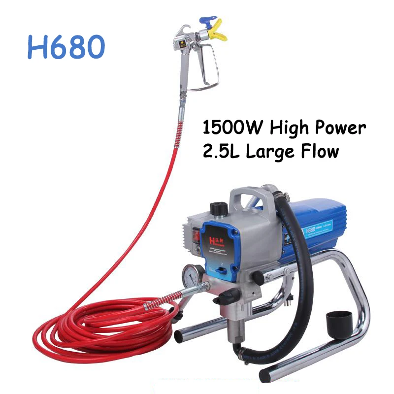 H680/H780 High Pressure Airless Spraying Machine Professional Airless Spray Gun Airless Paint Sprayer Wall spray Paint sprayer