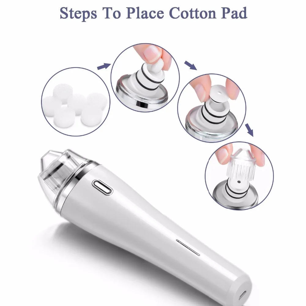 Skin Care Pore Vacuum Blackhead Remover Acne Pimple Removal Vacuum Suction Tool Face Clean Facial Diamond Dermabrasion Machine