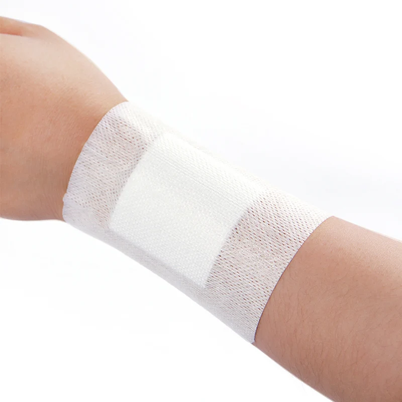 10x10cm 1Psc/Bag (20Bags) Large Size Hypoallergenic Sterile Non-Woven Medical Adhesive Wound Dressing Band Aid Bandage