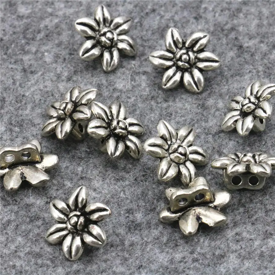 Cadeaux en métal pour femmes et filles, 5 pièces, artisanat fleur porte-bonheur, bricolage, accessoires en alliage, fabrication de bijoux, Design sculpté 12mm, offre spéciale