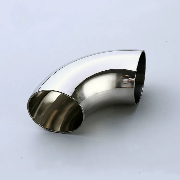 

304 Stainless Steel Butt Weld 90 Degree Elbow Bend Sanitary Pipe Fitting For Home brew Wine Beer 16-89