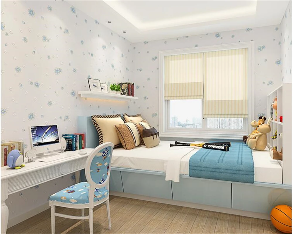 

beibehang 3D clear 3d wallpaper pastoral warm non-woven bedroom room wedding room children room girl room wall paper TV behang