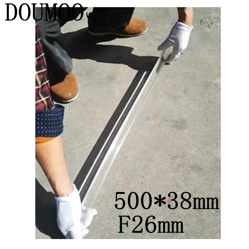 

long Linear fresnel lens 500 x 38 mm Optical PMMA Plastic focal length 26 mm Plane Magnifier Solar Energy Concentrator