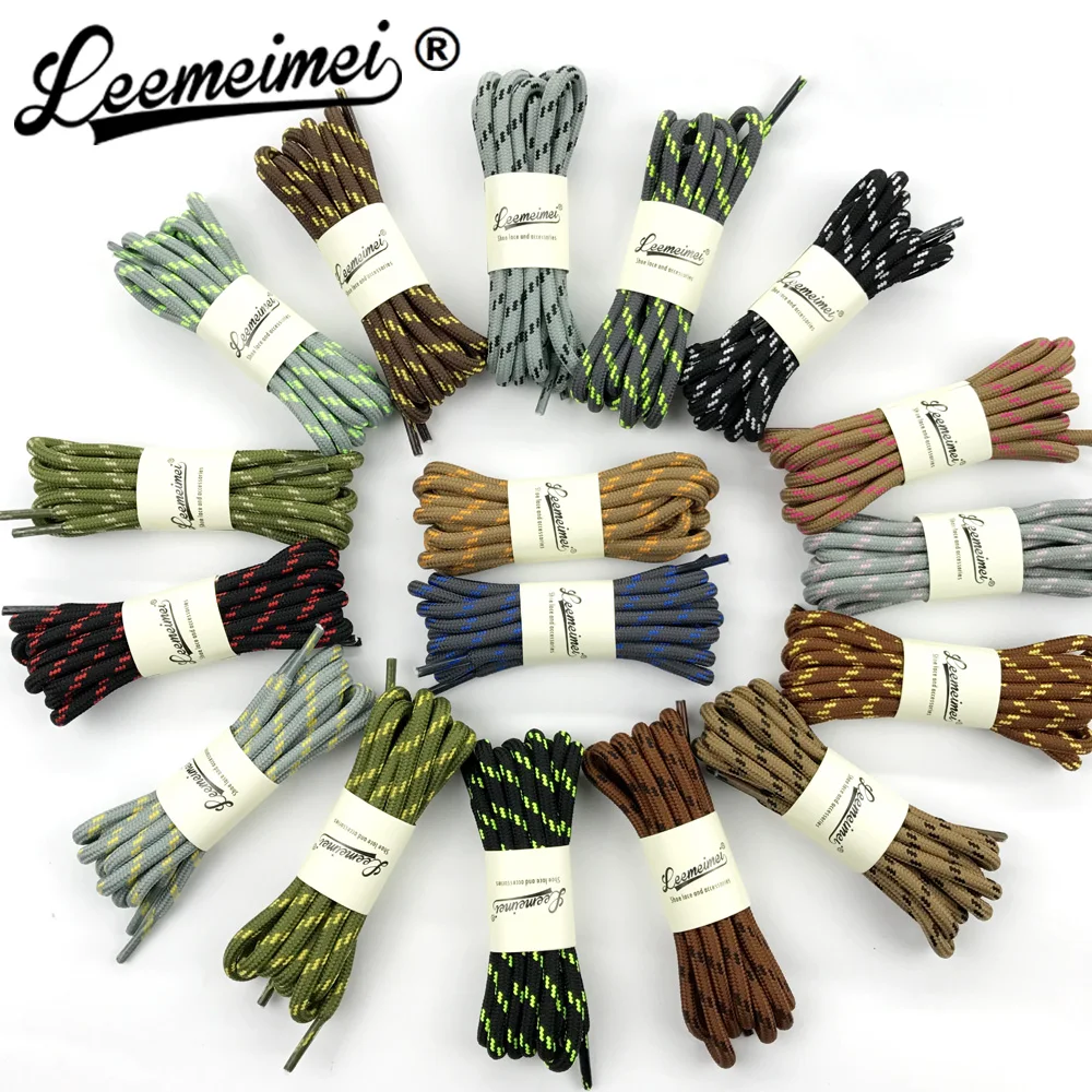 140cm shoelaces multi-color round shoe lace outdoor sport casual hiking slip rope sneakers shoelaces skate boot