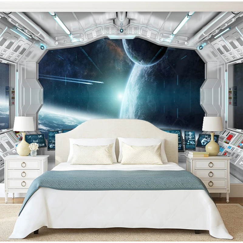 Custom Any Size 3D Wallpaper Modern Space Star Photo Mural Canvas Living Room Decoration Creative Art Wall Covering Backdrop