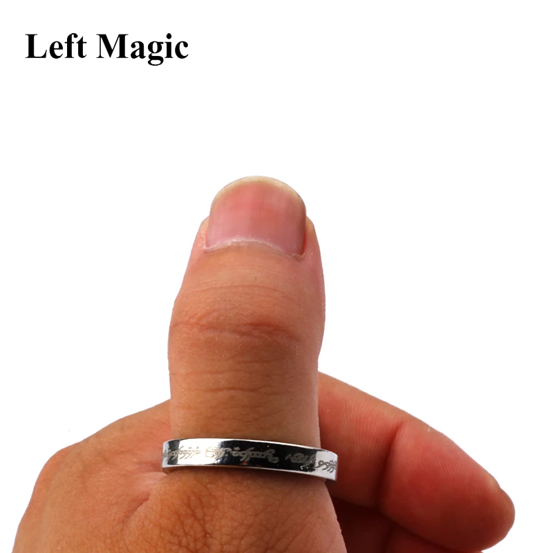 1 Pcs 2018 Mini Silver Strong Magnetic Magic Ring Magnet Coin Magic Tricks Finger Decoration Magician Ring 18/19/20/21MM Size