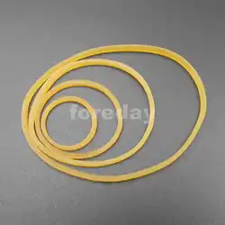 50PCS X Silicone Rubber Band Drive belt Pulley Model Motor DIY Toys 1.5MM X 19MM 28MM 40MM 55MM Yellow DIY 50PCS/LOT *FD031-034