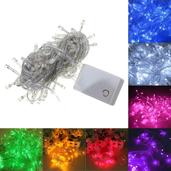 Hot Sale 50M 500 LED String Light Christms/Wedding/Party Decoration Lights Lighting AC220V EU Plug,9 Colors