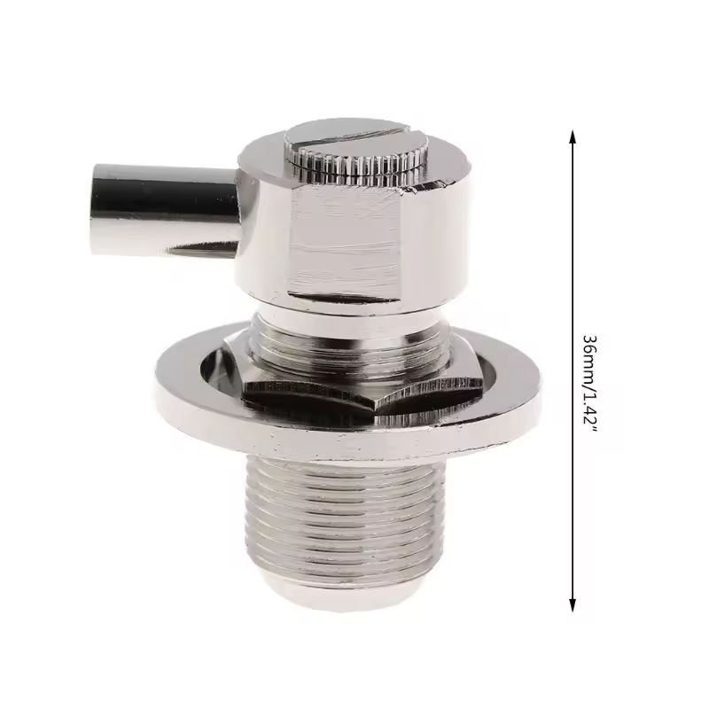 SO239 UHF conector de RF de ángulo recto hembra para Cable Coaxial RG58 RG142 LMR195