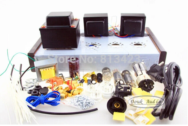 new fashion HIFI 6P14 single-ended class A tube amp stereo amplifier DIY KIT