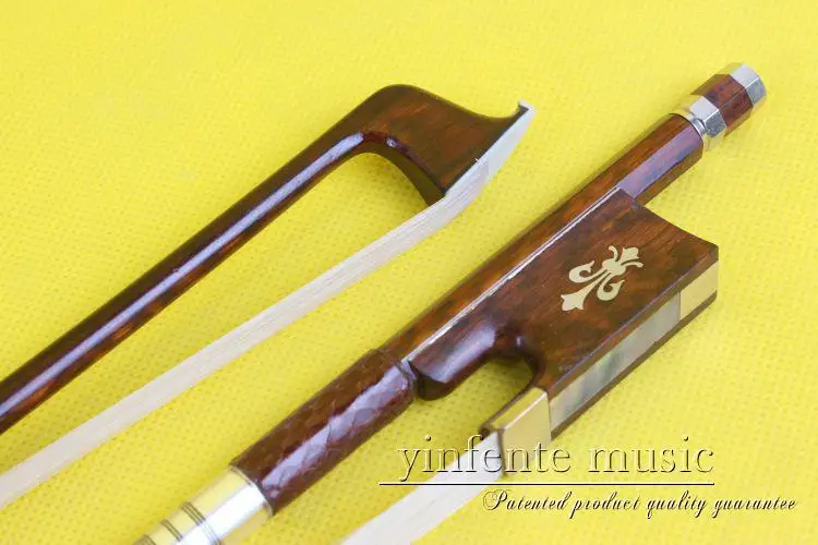 

X-0014-02 # 4 4Violin Bow Snakewood red Straight High Quality Special Offer A Top ,Heavry weight white horse hair