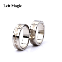 Alphabet Silver Strong Magnetic Magic Ring Magic Tricks 18/19/20/21MM Size Coin Finger Magician Magic Props Show Tool Magic Toys