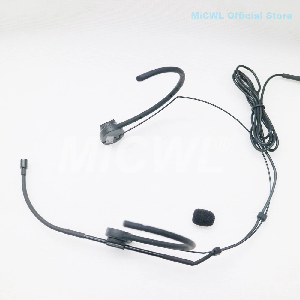 Professional Folding Condenser Headset Microphone For Shure TA4F XLR Wireeless Headworn Mic for SLX ULX QLX GLX PGX SM96