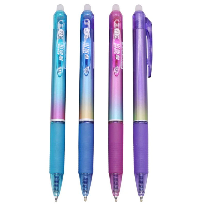 12 Pcs Erasable Ballpoint Pen Press The Magic Erasable Pen 0.5mm Bullet Tip Student Office Writing Gift Pen School Stationery