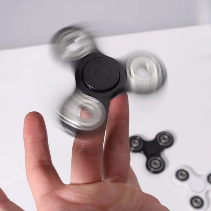 Fingertip giroscópio superior cerâmica handspinner girando topos mão dedo fidget spinner alívio do estresse reliever espiral brinquedos para crianças