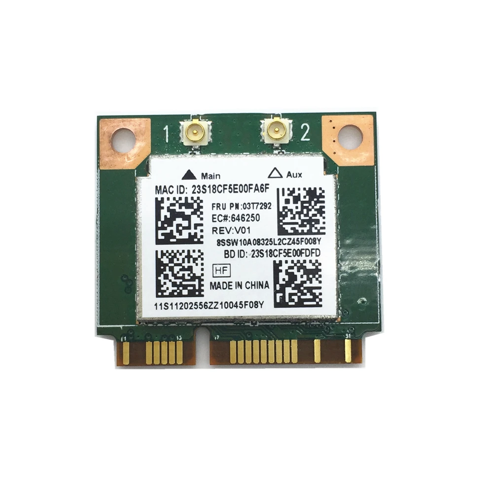 

Free shipping! Realtek RTL8192EEBT 03T7292 Wifi 300M + Fit for Bluetooth BT 4.0 Mini PCI-E Card