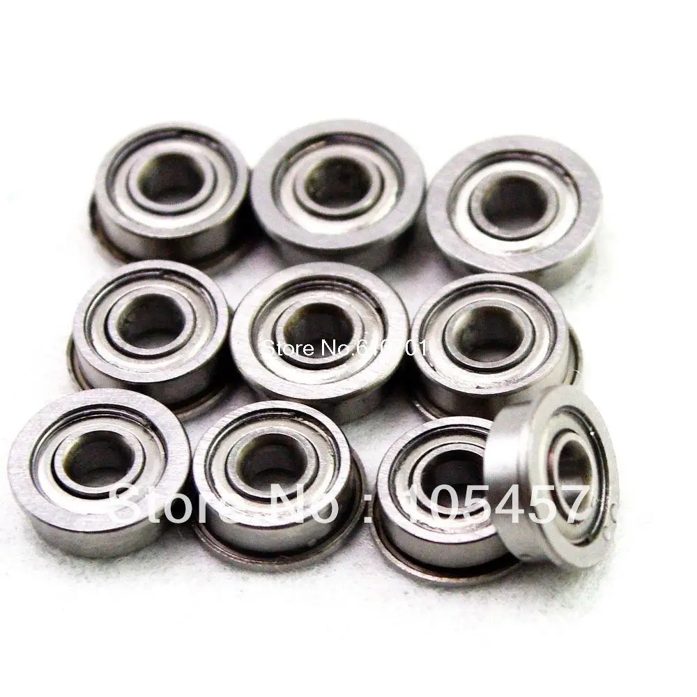 10pcs Shielded Model Flange Bearing 3 x 6 x 2.5mm MF63zz