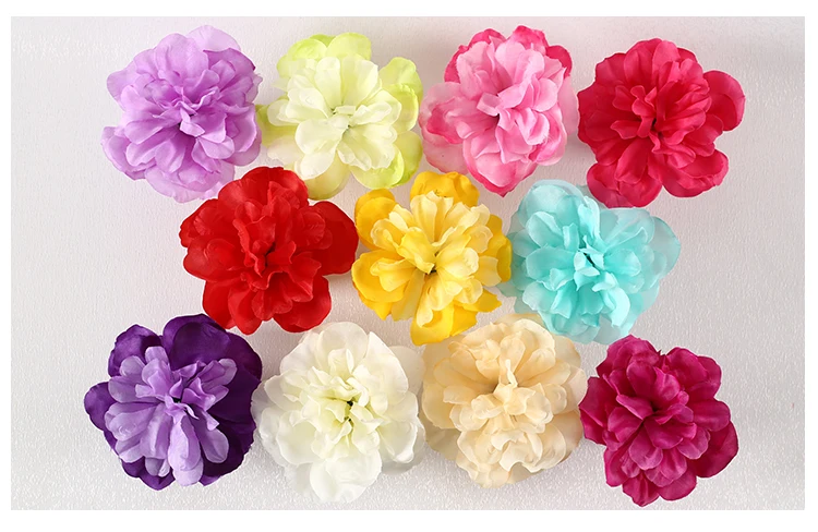 New 50 pcs Simulation Dahlia Rose of single flower head DIY wedding Party Decoration silk Dahlia Rose wall arch row flower MG001