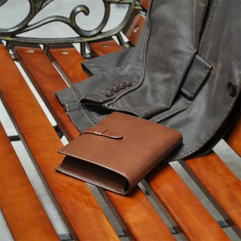 Wancher Stiftbeutel aus echtem Leder, Füllfederhalteretui, Rindsleder, Stiftehalter, Etui, Geschenkset, Stifttasche, Stiftaufbewahrung, Schreibwarenzubehör – Detail 4