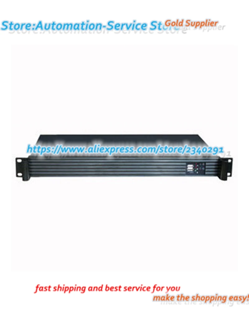 1U Ultra Short Server Chassis Mi ITX Ni Chassis Aluminum Panel Hidden Air Intake