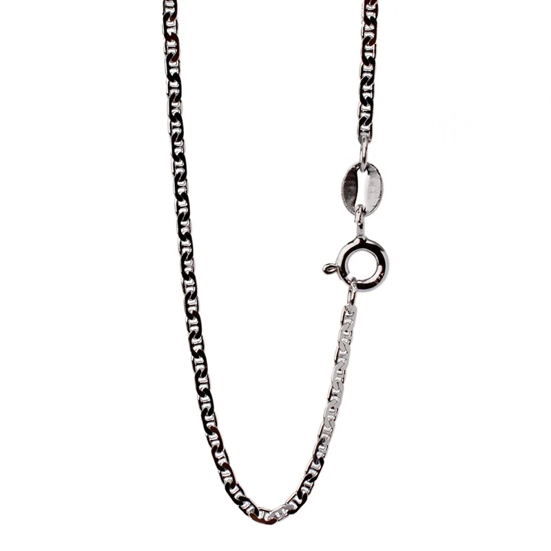 

JustNeo Solid 925 Sterling Silver marina Chain Necklace,Basic Chains for Pendants