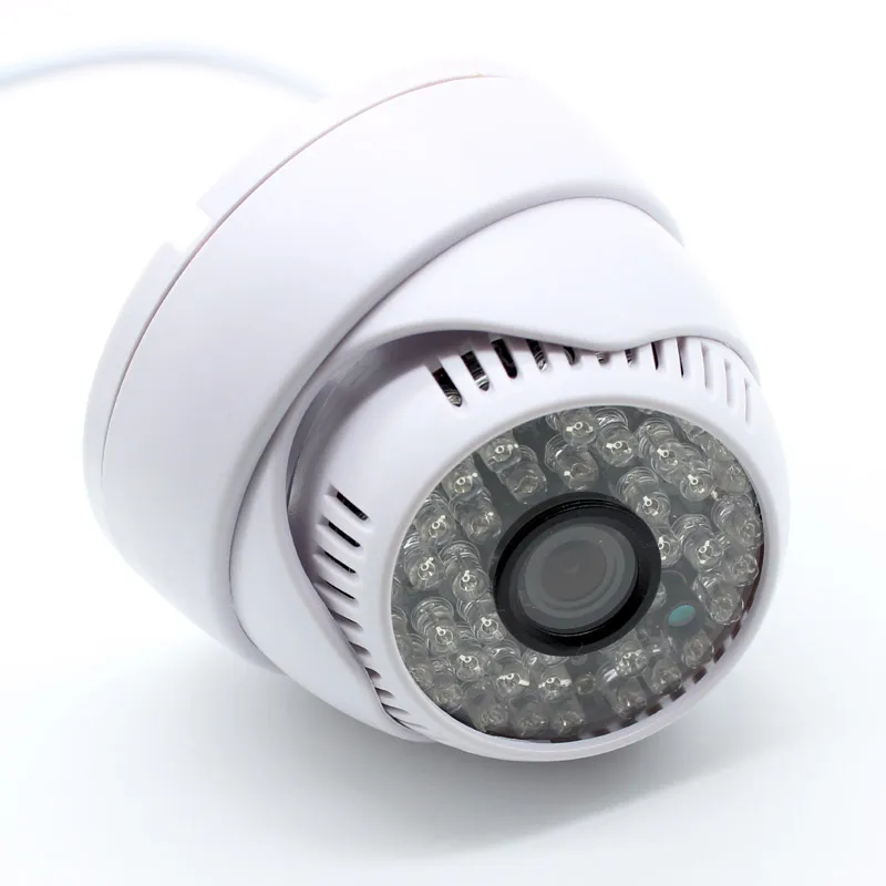 Caméra de surveillance dôme intérieure HD 1080P 2MP AHD CCTV, sécurité IR couleur 48led vision nocturne CMOS blanc