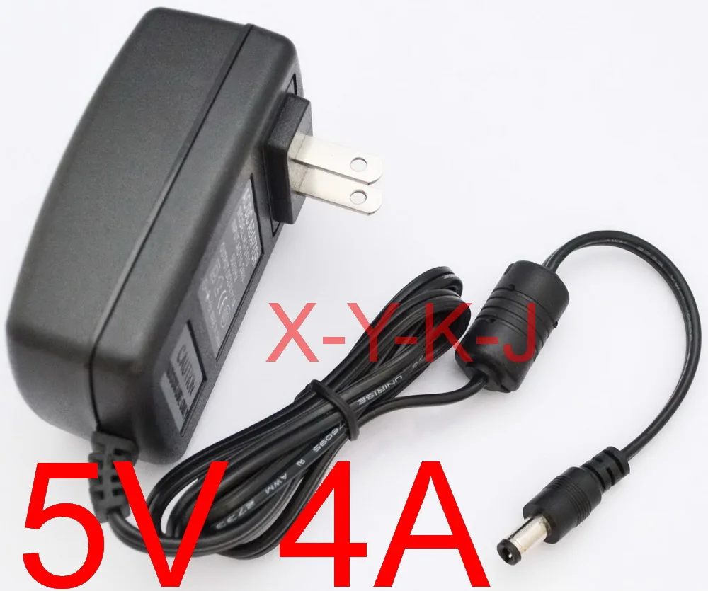 1PCS High quality 5V4A AC 100V-240V Converter Adapter DC 5V 4A 4000mA Power Supply US Plug  5.5mm x 2.1-2.5mm