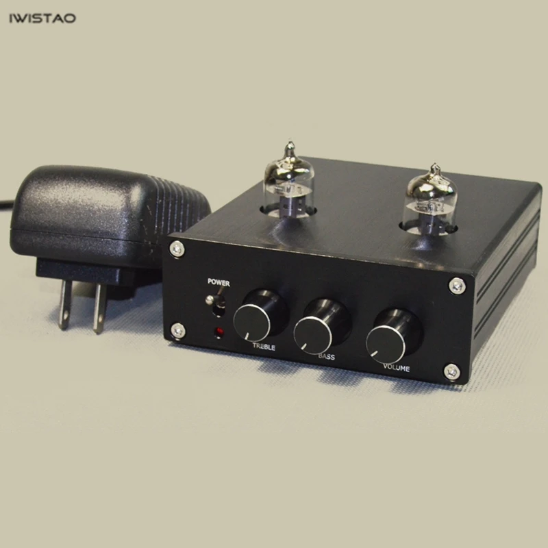 

IWISTAO HIFI 6J1 Tube Premplifier with Tone Adjustment Tremble Bass Cost Effective