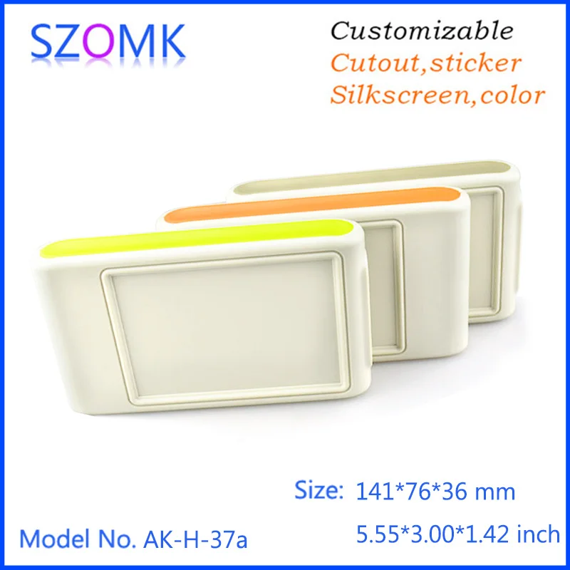 

SZOMK electronics plastic project enclosure housing case (10pcs) 141*76*36mm stand outlet boxes pcb LCD enclosure box