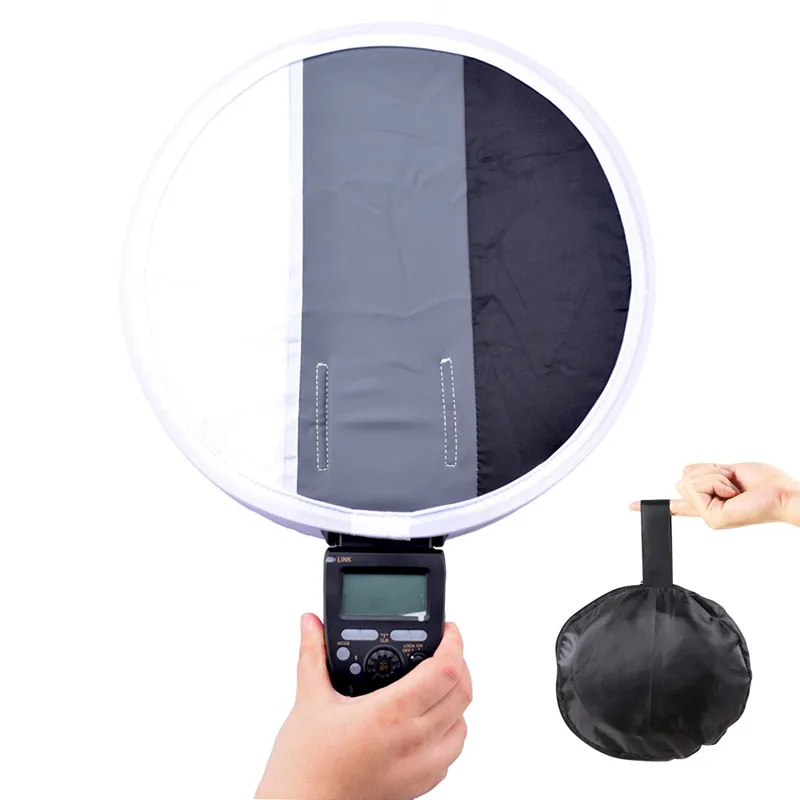 

New Portable 31cm Grey Gray Card Diffuser Softbox For Canon Nikon Sony Speedlight Flash Light White Balance Soft Box