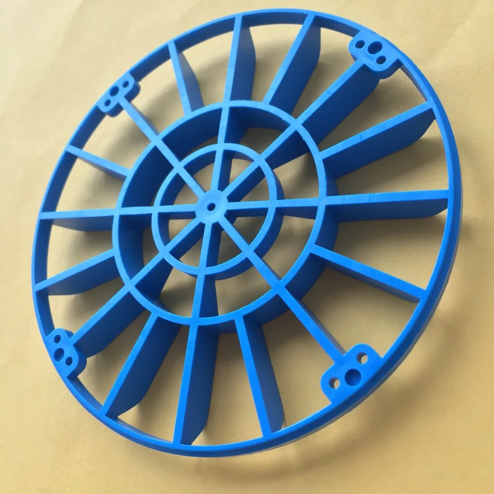 2pcs J408Y Large Size Blue Plastic Wheel Propeller Model Amtrac Making Wheel DIY Solar Energy Ship