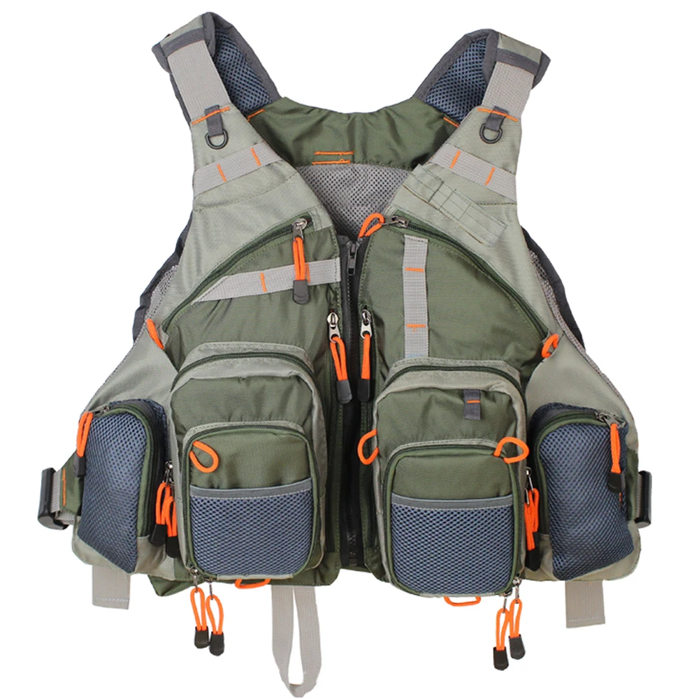 Chaleco de pesca con bolsillos y mesh – Talla ajustable - imagen 3