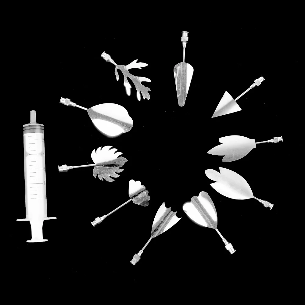 11pcs/Set 3D Jelly Flower Art Gadgets Gelatin Pudding Mold Pastry Nozzle Syringe Cake Decorating Tool Needle Kitchen Accessories