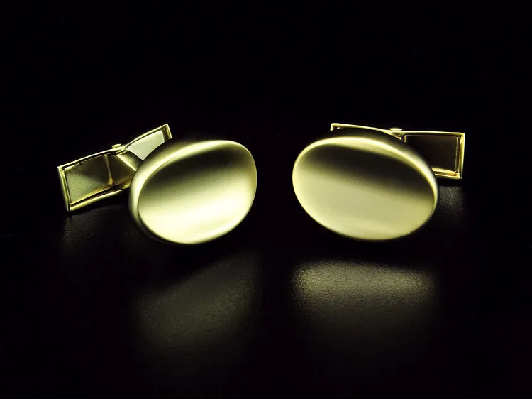 SPARTA gold Electroplated + high quality metal  frosted bean cufflinks + free shipping !!! High quality metal cufflinks g