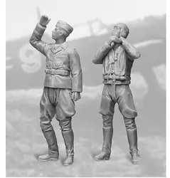 New Unassembled 1/32  Luftwaffe Fighter Pilots Set     Resin Kit DIY Toys Unpainted resin model