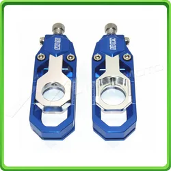 Motorcycle Chain Tensioner Adjuster fit for YAMAHA R6 YZF-R6 2006 2007 2008 2009 2010 2011 2012 2013 2014 2015 2016 Blue&Silver