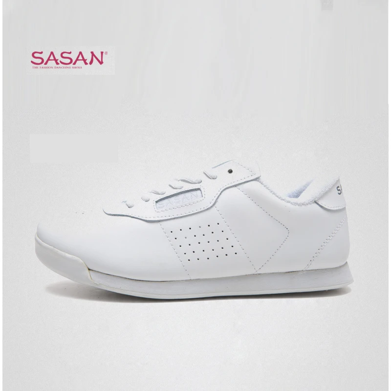 SASAN-zapatos blancos de entrenamiento aeróbico para hombre y mujer, calzado de baile de competición, venta al por mayor, 8880