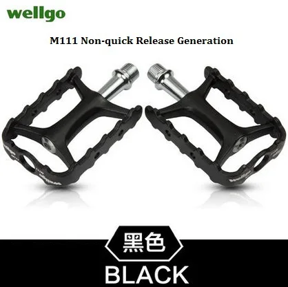 Wellgo Original M111 Quick Release Non-quick Release Bicycle Pedals Road Bike Ultralight Pedal MTB Cycling Bearing Pedals image 3