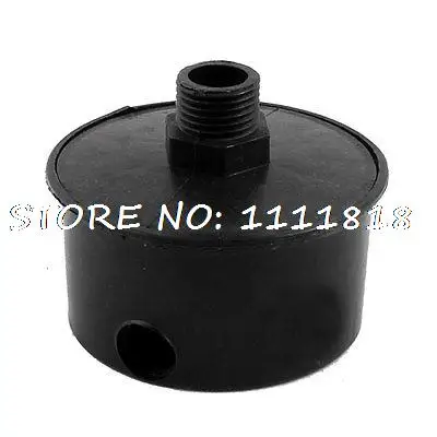 

2.6" Dia 19/32" Male Thread Air Compressor Intake Filter Silencer Muffler Black