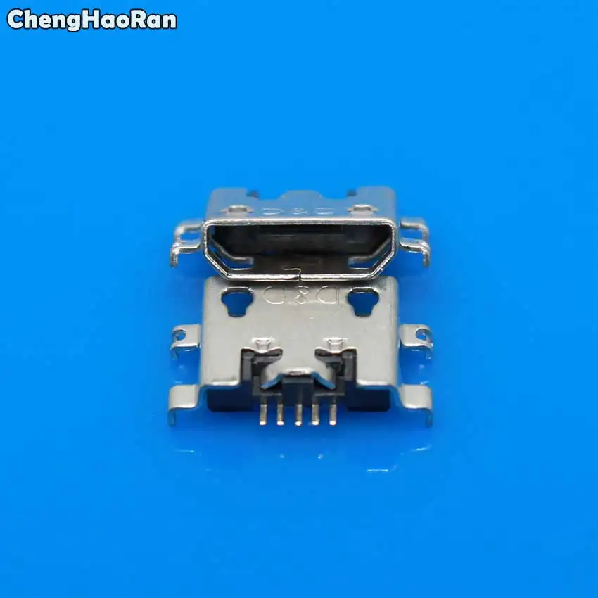 ChengHaoRan 5pcs Micro USB Jack Charging Port Connector For Huawei Y600 Y511 Y511-T00 Y511-U10 U30 Y530 Y535 Y610 charger Socket