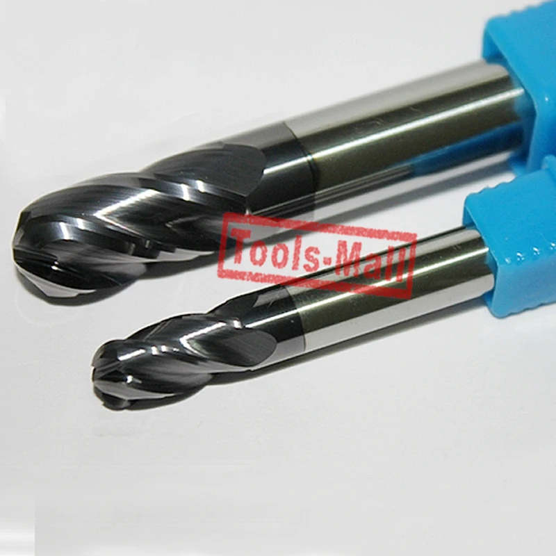 

1pc radius=4mm 4 Flutes hrc45 R4*16*D8*60 solid carbide Ball nose End Mill CNC router bits tools Milling cutter