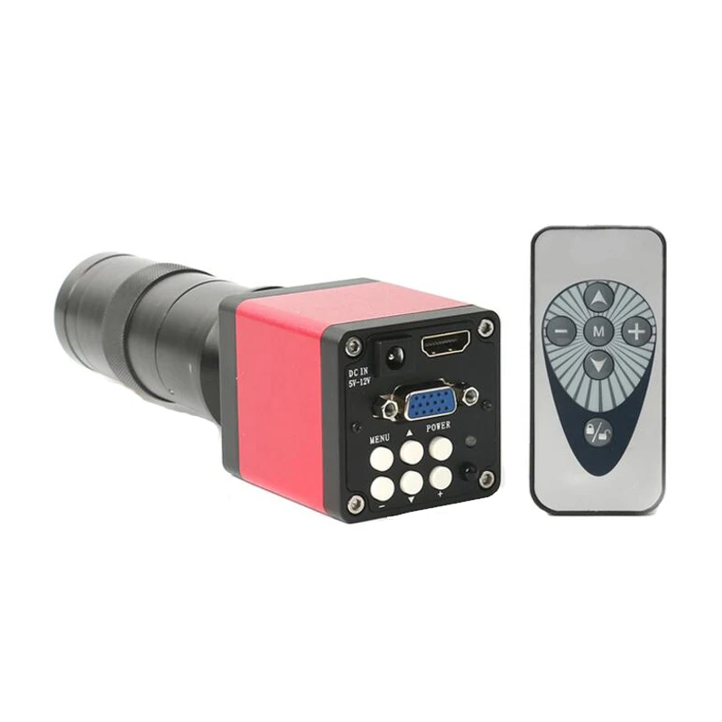 Imagem -03 - Câmera de Microscópio Industrial Hdmi Vga 13mp Zoom 8x130x Lente de Montagem c Vidro 56 Luzes Led para Solda Pcb Ferramentas de Reparo de Telefone