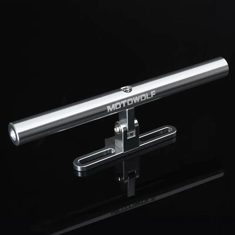 Universal Motorcycle LED Headlight Expansion Mounting Phone Holder Bracket Driving Hunting Spotlight Clamp Aluminum Alloy 2019