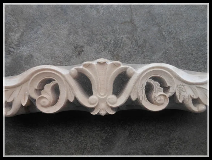 Dongyang woodcarving flower applique patch European flower bed furniture door flower   decoration materials